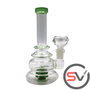 COLOR WHEEL WATER PIPE GREEN 6inch